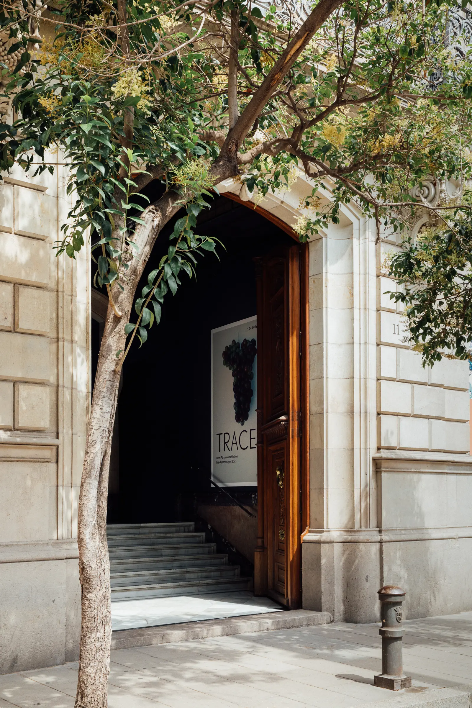 Porta d'entrada del Palau Martorell al Carrer Ample